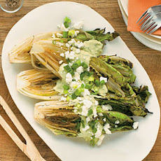 Grilled Romaine with Guacamole Dressing