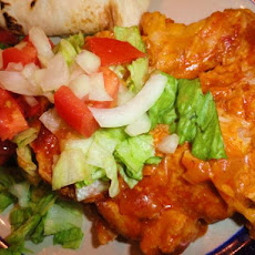 New Mexico Red Chile Chicken Enchilada Casserole