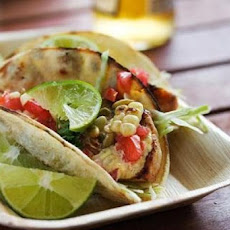 Fiery Fish Tacos with Crunchy Corn Salsa