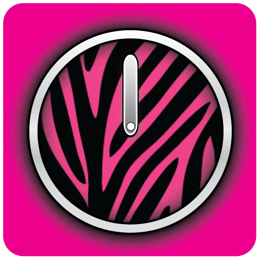 粉紅色的小娘兒們時鐘 - 免費 個人化 App LOGO-APP開箱王