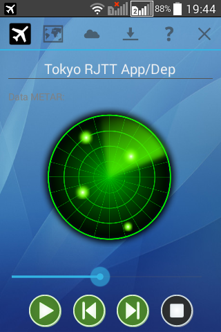 Android application AirRadio JAPAN screenshort