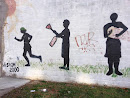 Kids playing Mural