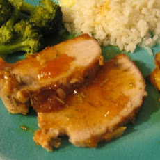 Apricot-Rosemary Glazed Pork Loin