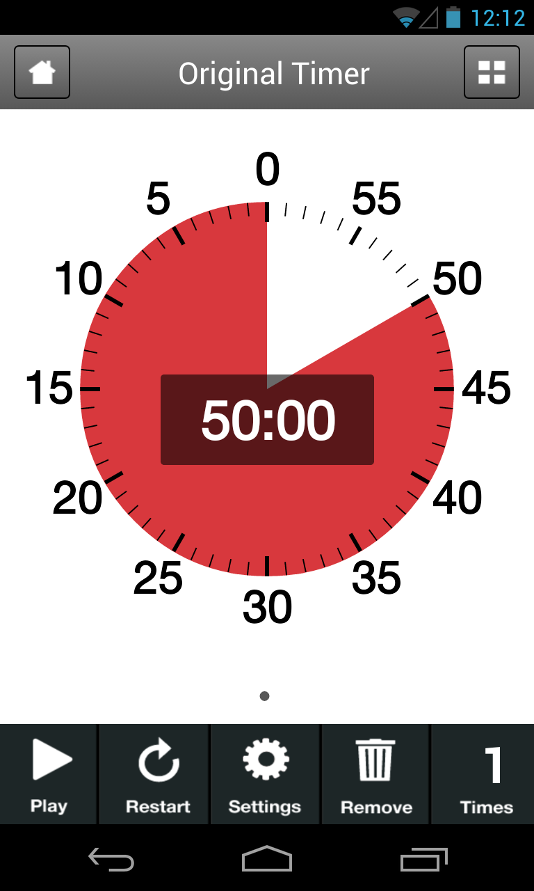 Android application Time Timer Visual Productivity screenshort