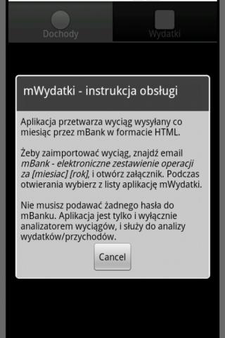 mWydatki - mBank