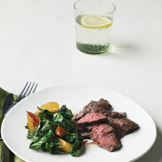 Skirt Steak with Beets and Greens