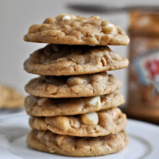 White Chocolate Peanut Butter Oatmeal Cookies