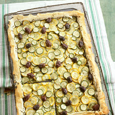 Summer Squash Tart with Olives