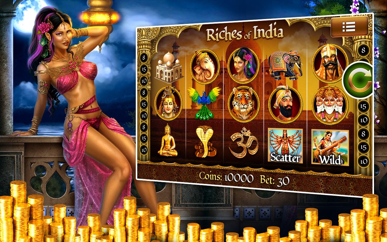 Android application Indias Slot Machine Pokies HD screenshort