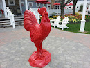 Big Red Rooster at the Farm Table Restaurant