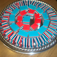 Jello Ribbon Cubes