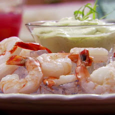Shrimp with Green Goddess Sauce
