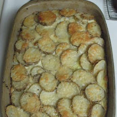 Potato Gratin With Parmesan and Caramelized Onions