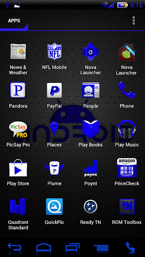 【免費個人化App】NateModz Blue CM10 Theme-APP點子