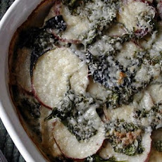 Spinach and Potatoes Au Gratin