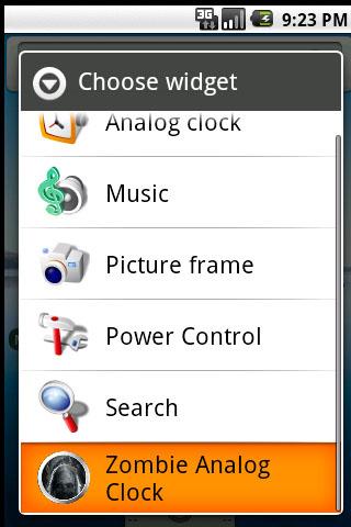 Zombie Clock Widget