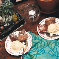 Apple Fritters with Bourbon Ice Cream
