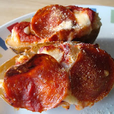Pizza Stuffed Potatoes (Twice Baked)