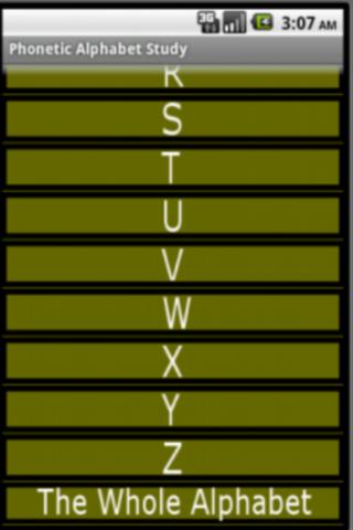 Military Alphabet Practice