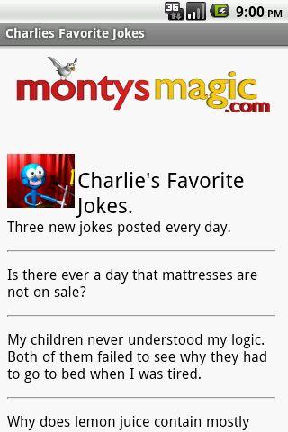 【免費娛樂App】Charlie's Favorite Jokes-APP點子