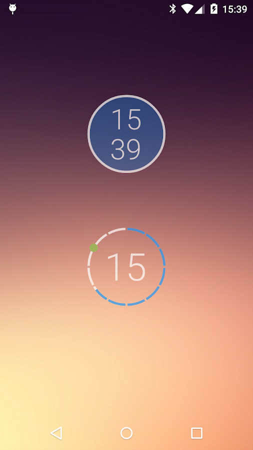    onca Clock Widget- screenshot  