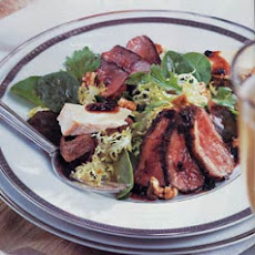 Duck Salad with Cheese Toasts and Port-Currant Sauce