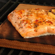 Cattle Boyz Cedar Plank Grilled Salmon
