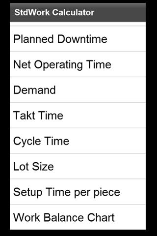 StdWork Calculator