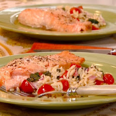 Mustard-Glazed Salmon Salad with Light Buttermilk Dressing