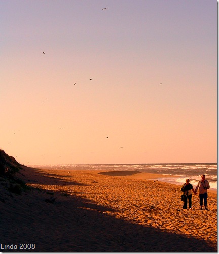 Strolling on the beach