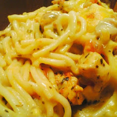 Nimz's Creamy Chicken Spaghetti (Lite-Bleu)