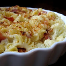 Parmigiano-Crusted Rigatoni W/Cauliflower & Bacon