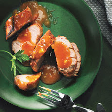 Roast Pork Tenderloin with Apricot-Miso Glaze