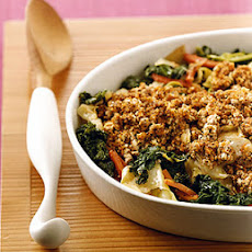 Vegetable Casserole with Tofu Topping