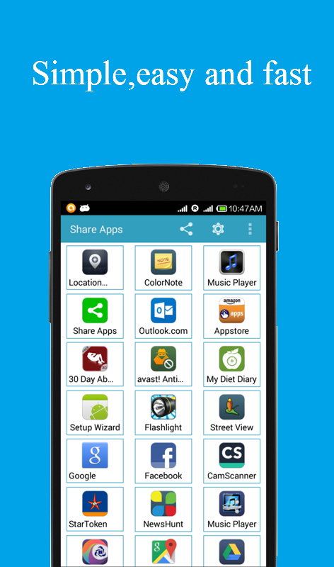 Android application Share Apps - APK Transfer, App Sharing & Backup screenshort