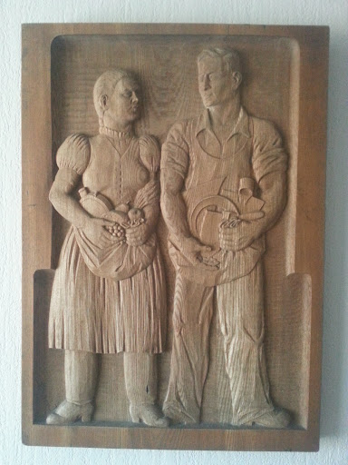Man and Woman Relief