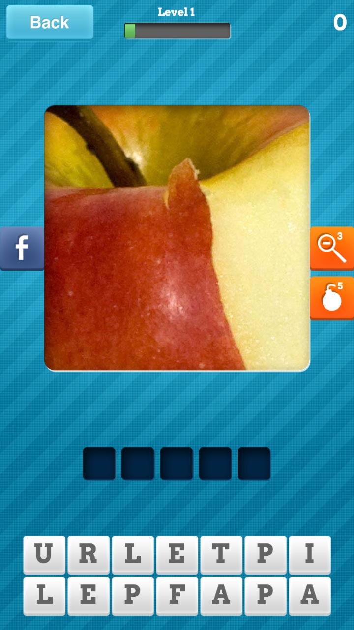 Android application Close Up Pics - Zoomed Quiz screenshort