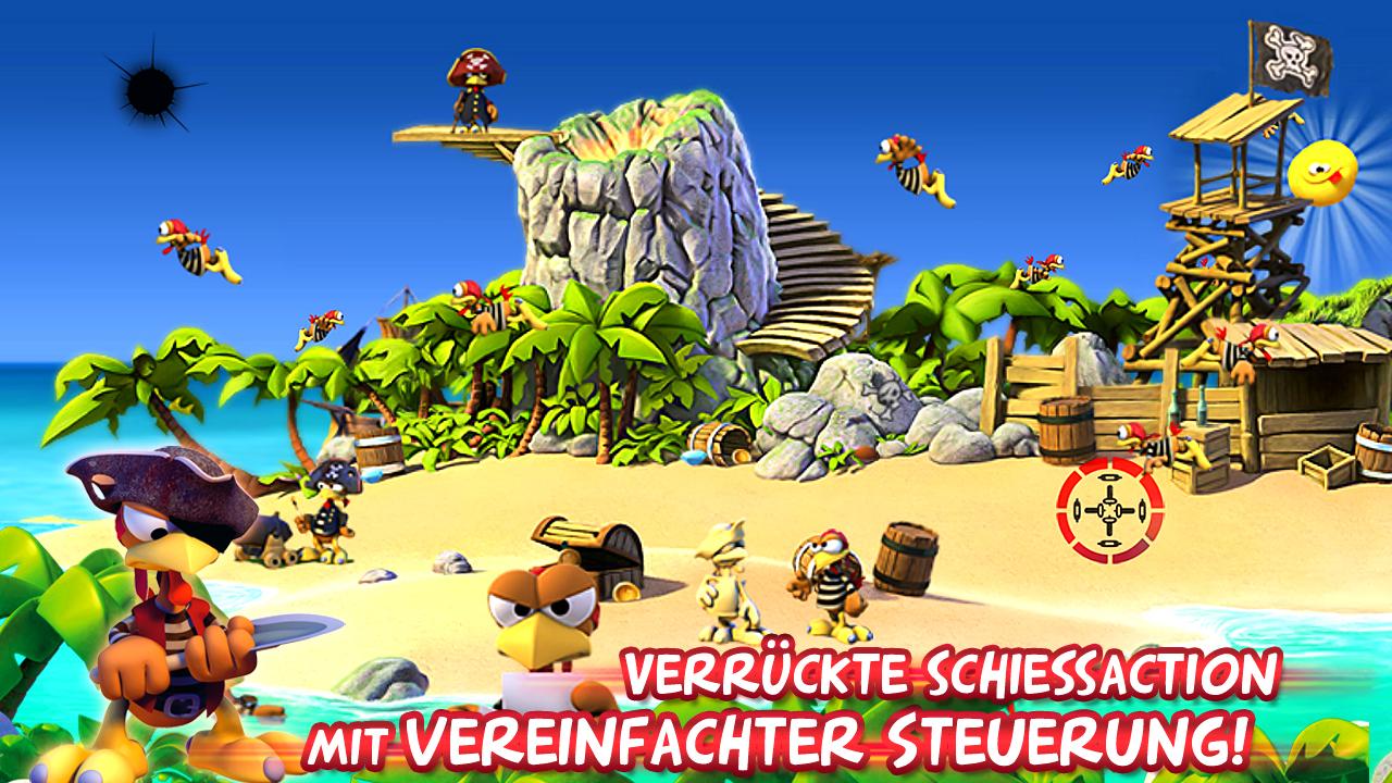 Android application Crazy Chicken Pirates screenshort