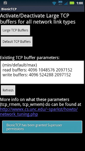 Bionic TCP Buffer Tweak