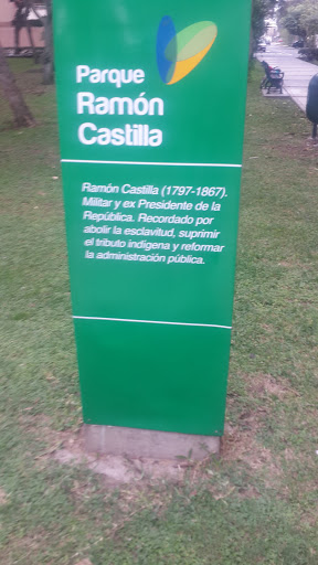 Letrero Ramón Castilla 