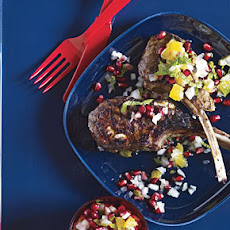 Lamb Chops with Pomegranate Relish