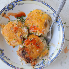 Sausage Gravy and Cheddar Biscuit Pot Pie