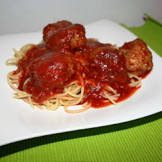 Kittencal's Italian Tomato Pasta Sauce and Parmesan Meatballs