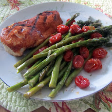 Honey-Balsamic Glazed Grilled Chicken W/ Asparagus