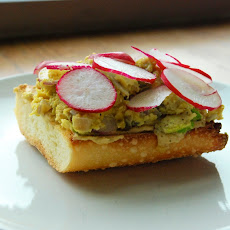 Radish Scrambled Toast