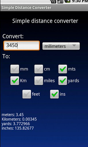 Simple Distance Converter