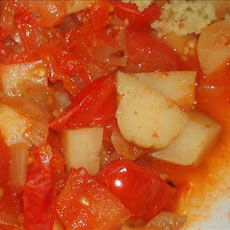 Easy Tomato and Potato Curry