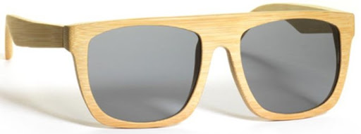 gafas de bambú claro