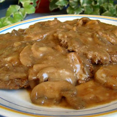 Cube steak w/mushroom gravy