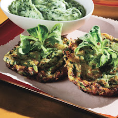 Tender Zucchini Fritters with Green Goddess Dressing